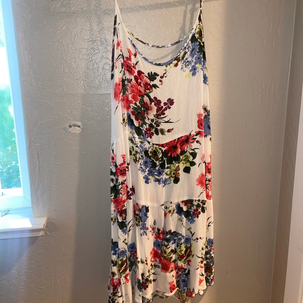Floral Spaghetti Strap Summer Dress